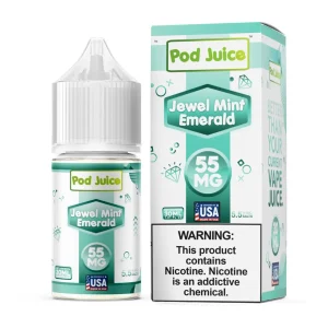Salt Jewel Mint Emerald Tobacco Free Nicotine E-Juice 30ml | Pod Juice