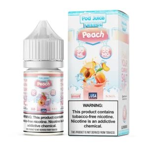 Salt Peach Freeze Tobacco Free Nicotine E-Juice 30ml | Pod Juice