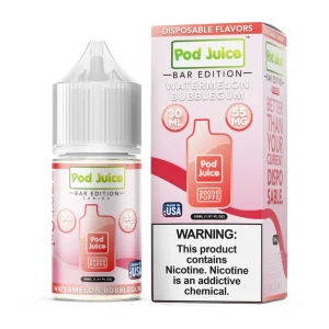 Salt PJ 5000 Series Watermelon Bubblegum Tobacco Free Nicotine E-Juice 30ml | Pod Juice
