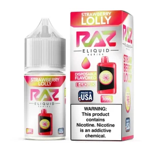 Salt Strawberry Lolly Tobacco Free Nicotine E-Juice 30ml | Pod Juice x RAZ