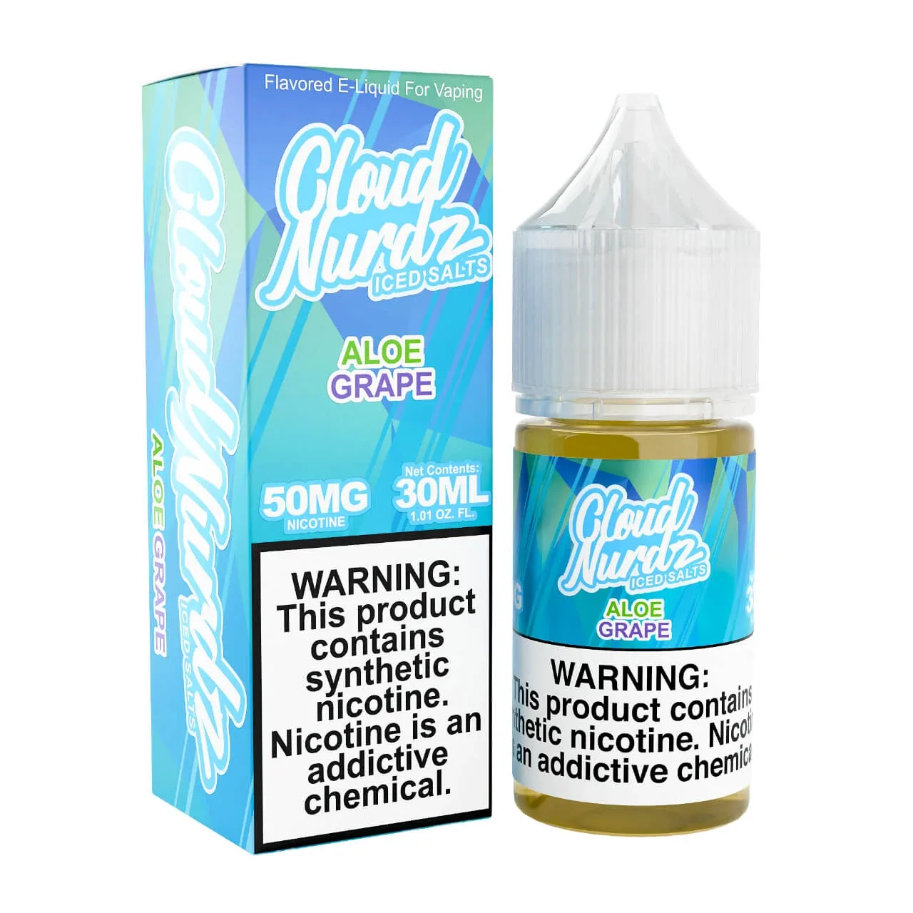 Salts Iced Aloe Grape Synthetic Nicotine 30ml E-Juice | Cloud Nurdz
