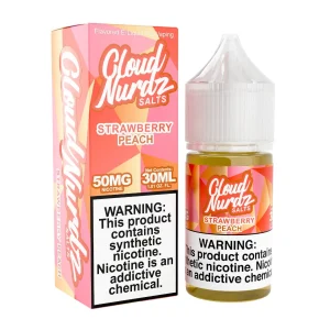 Salts Strawberry Peach Synthetic Nicotine 30ml E-Juice | Cloud Nurdz