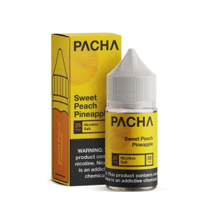 Salts Sweet Peach Pineapple Synthetic Nicotine E-Juice 30ml | Pacha