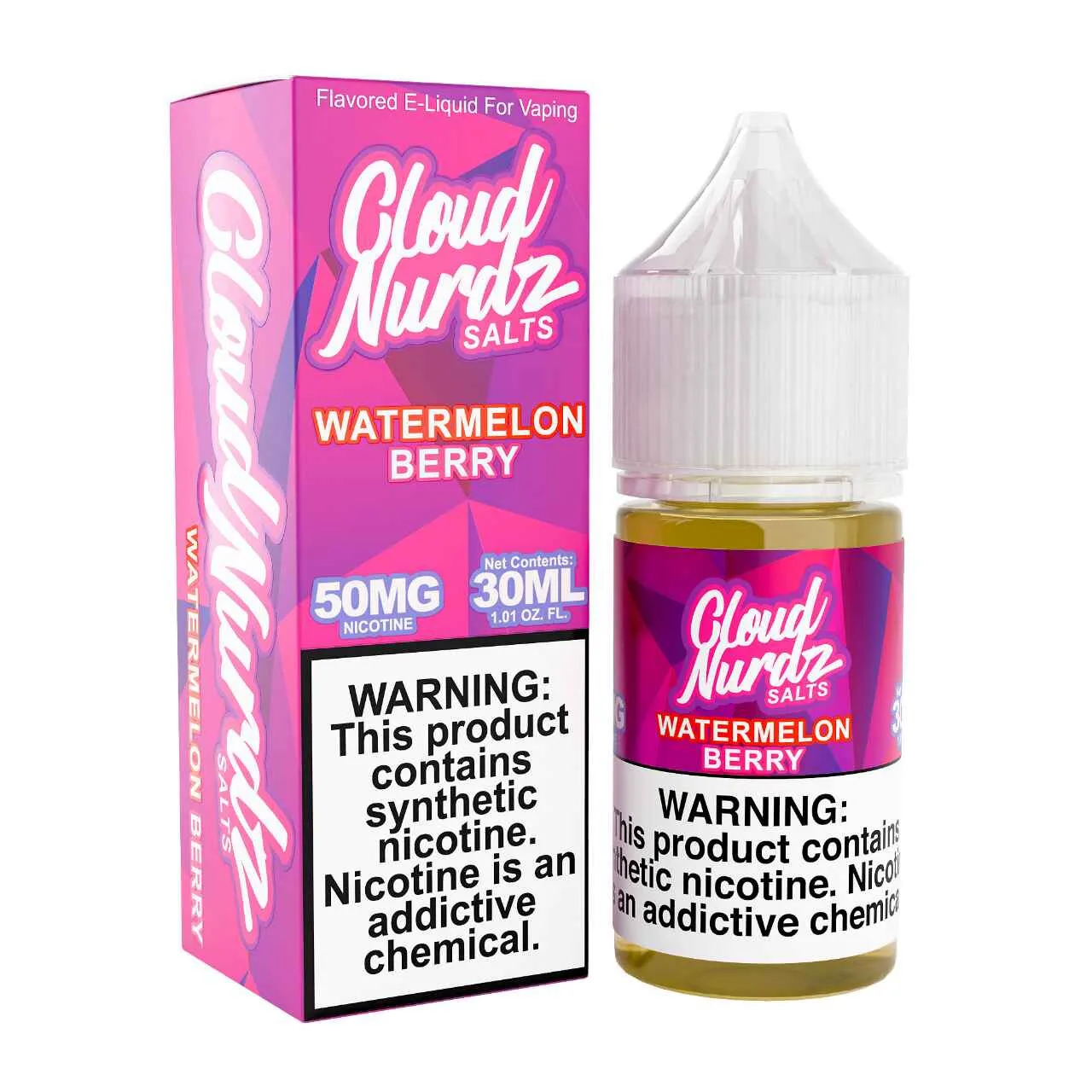 Salts Watermelon Berry Synthetic Nicotine 30ml E-Juice | Cloud Nurdz