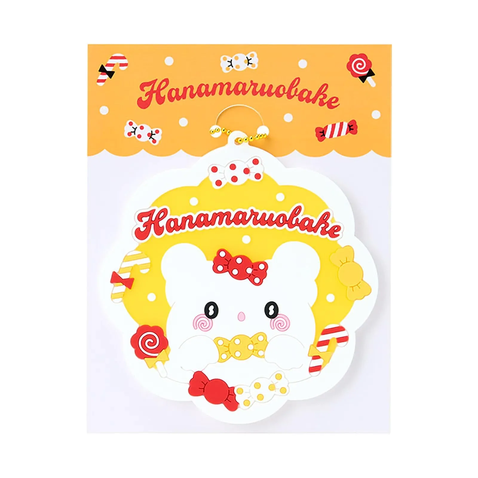 Sanrio Rubber Coaster I Love Sweets Hanamaru Ghost PVC Steel 485501 - Image 2