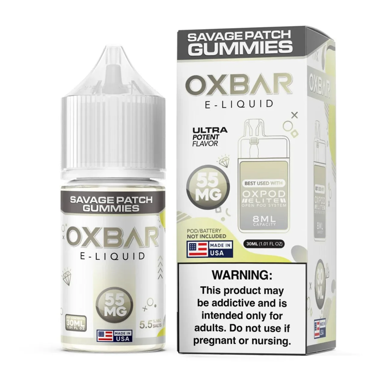 Savage Patch Gummies Tobacco Free Nicotine Salt 30ml | Pod x Oxbar Juice