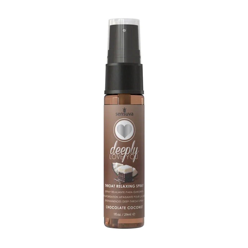 Sensuva Deeply Love You Throat Relaxing Spray Chocolate Coconut 1 oz