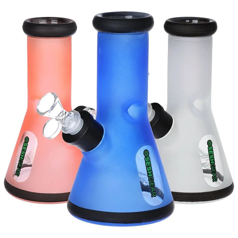 SeshGear Glass Beaker Water Pipe Smokers' Kit | 8"