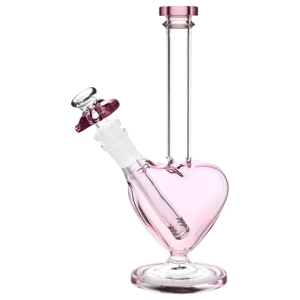 SeshGear The Heart Grows Fonder Glass Water Pipe - 9.25" / 14mm F - Image 2