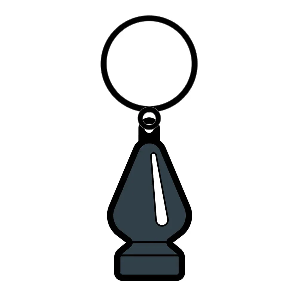 Sex Toy Keychain Gray Butt Plug - Image 2
