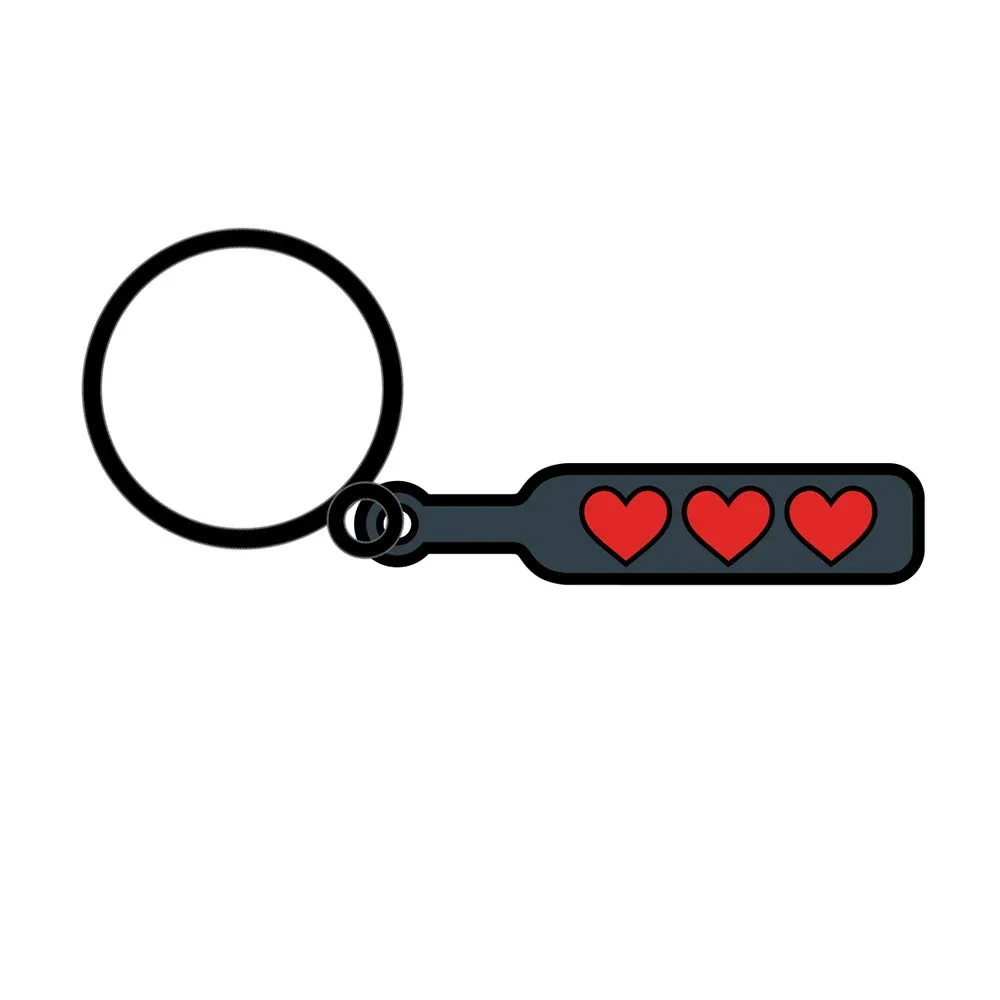 Sex Toy Keychain Hearts Paddle - Image 2