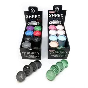 Shred Master Hemp Grinder 4 Piece |16 Count