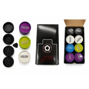 Shred Master Hemp Grinder 4 Piece Magnetic | 16COUNT