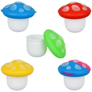 Silicone Mushroom Wax Container
