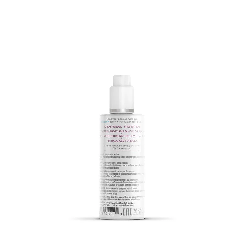 Simply Passion Fruit Flavored Water Based Lubricant 2.3 oz. - Image 2