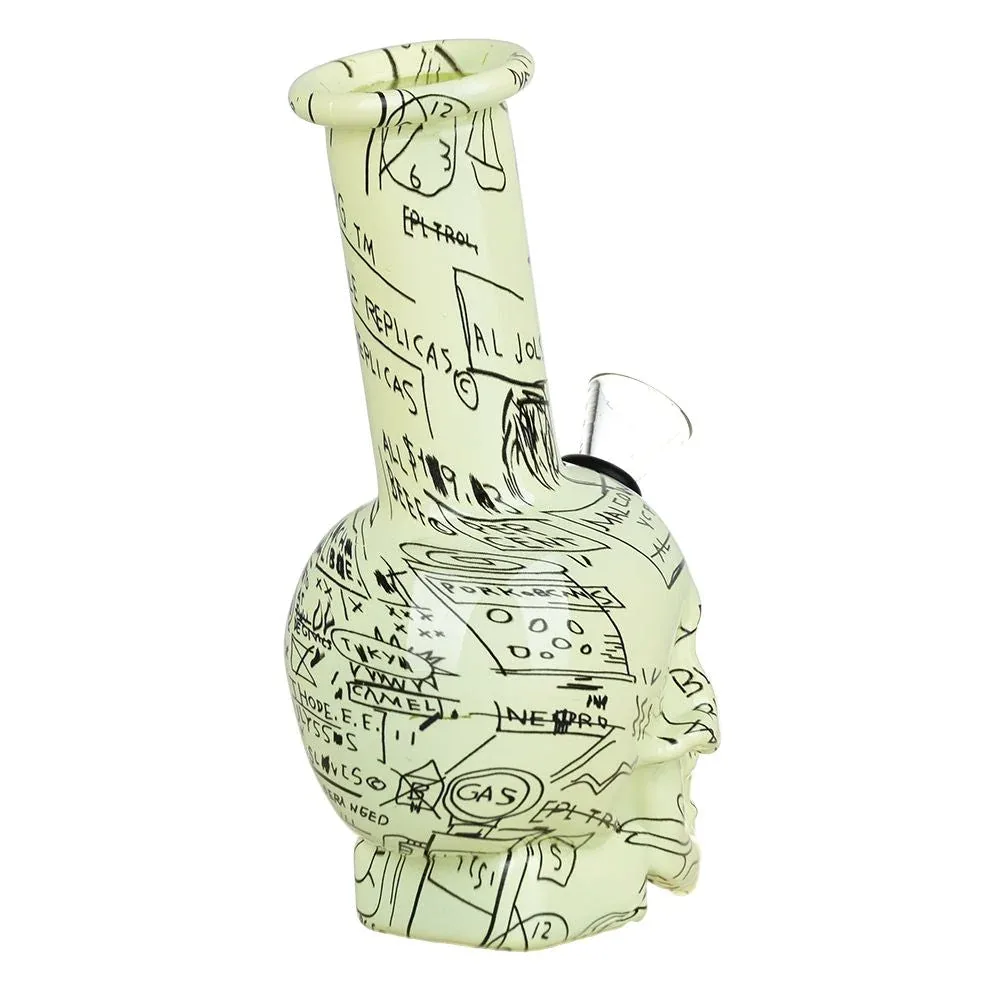 Skull Equations Mini Glass Water Pipe - 5.75" / 14mm F - Image 2
