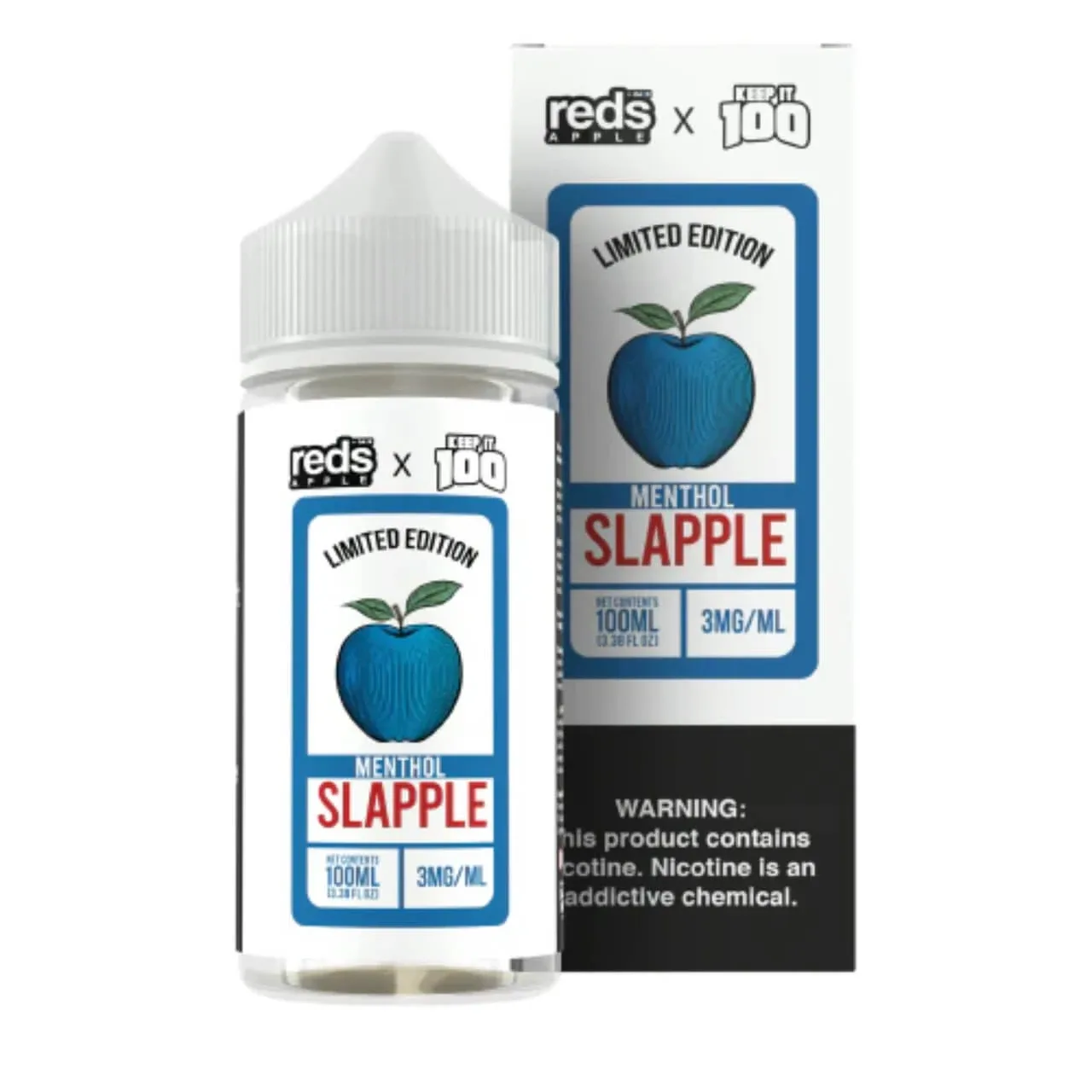 Slapple Menthol 100ml Limited Edition E-Juice | Red's Apple x Keep it 100
