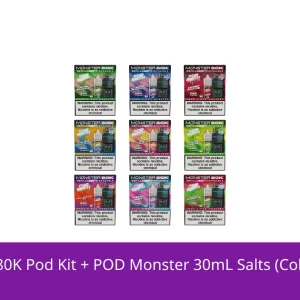 SMOK Monster 80K Pod Kit + POD Monster 30mL Salts (Collab Bundle)
