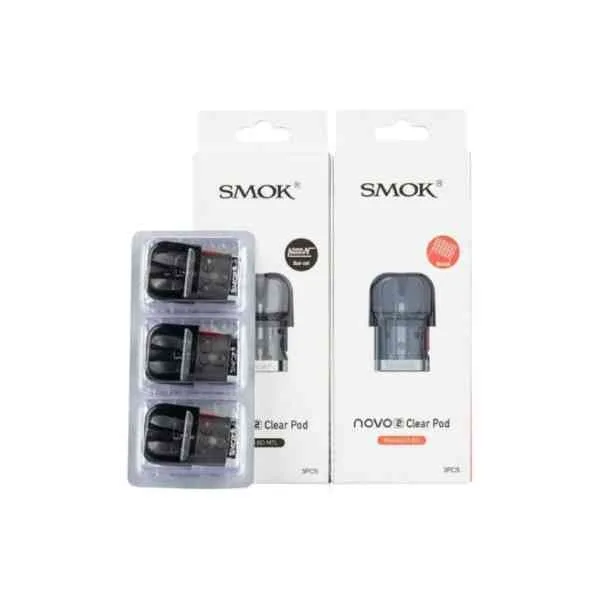 SMOK Novo 2 Clear Replacement Pods – 3 Pack