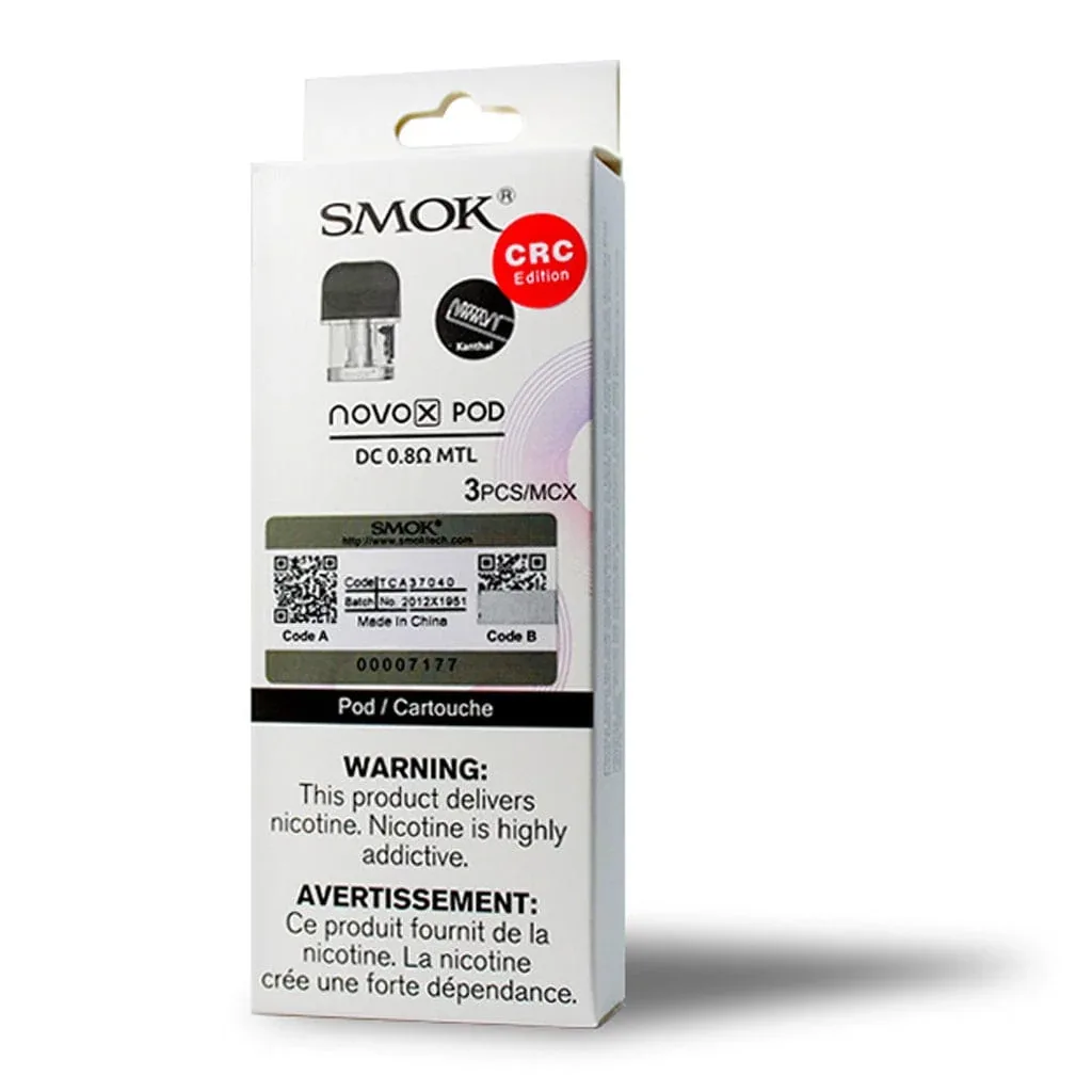 SMOK Novo X Replacement Pods (CRC)