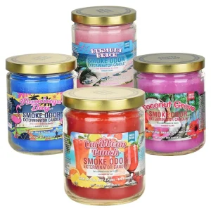 Smoke Odor Exterminator Candles - 13oz / Travel scents 12ct