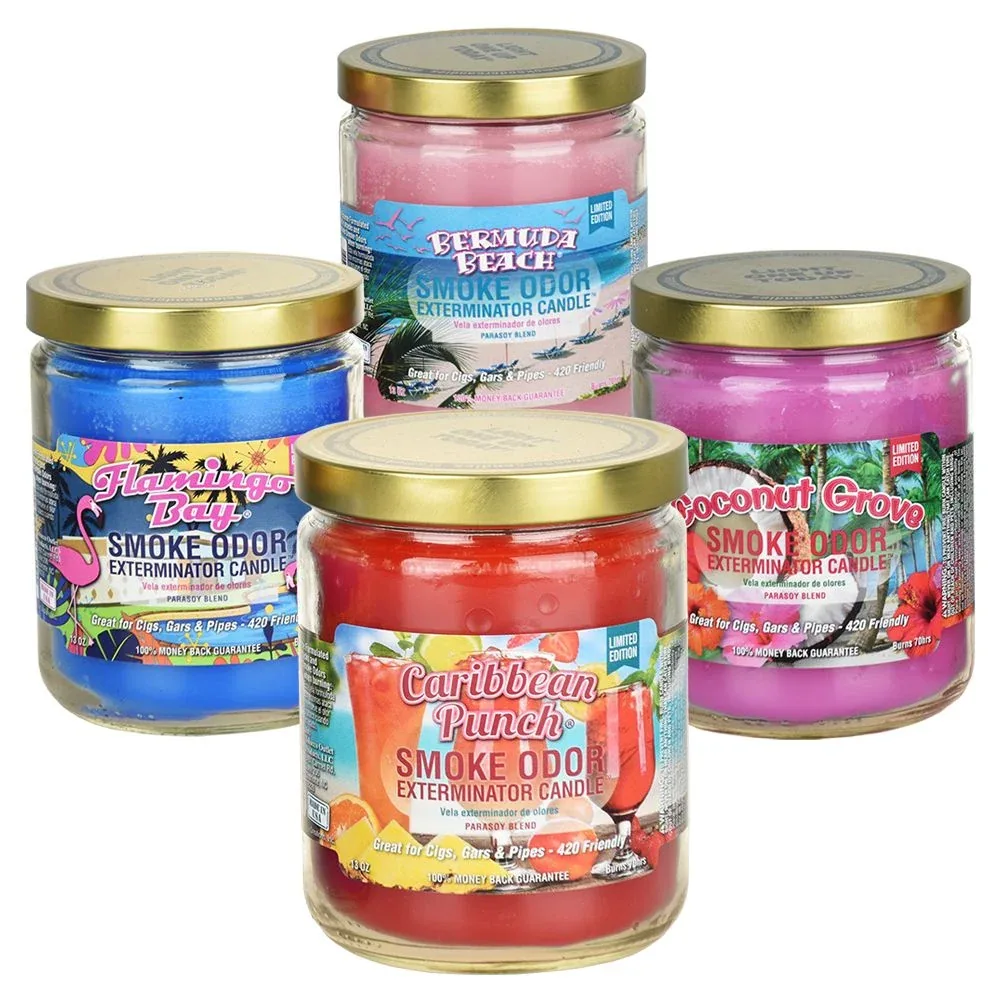 Smoke Odor Exterminator Candles - 13oz / Travel scents 12ct