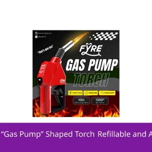 Smyle Labs Fyre Gas Pump Shaped Torch Refillable and Adjustable Flame