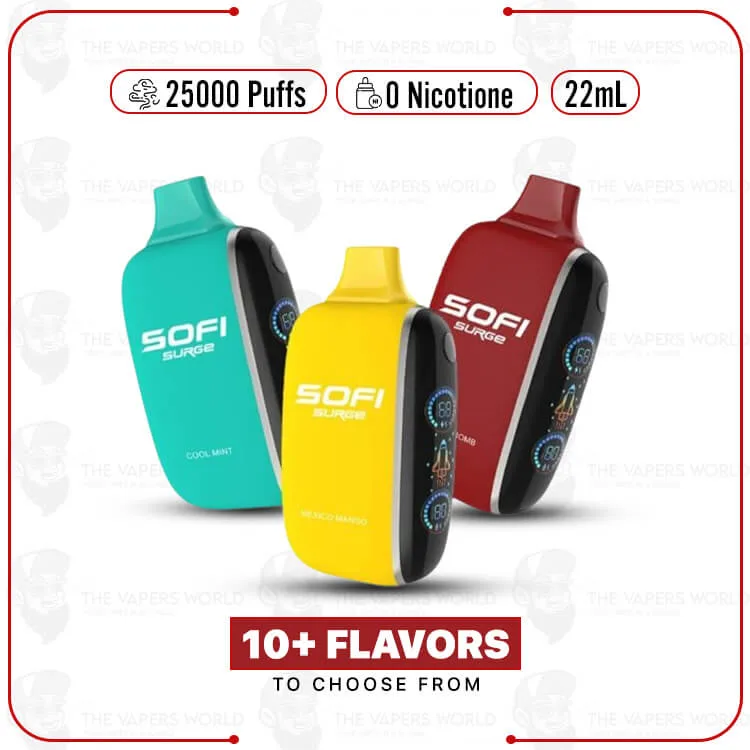 Sofi Surge Zero Nicotine 25000 Puffs Disposable