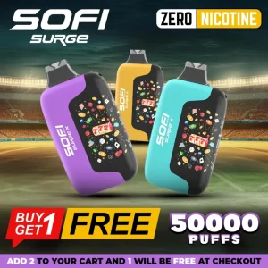 Sofi Surge Zero Nicotine Disposable | 50K Puffs - Buy 1 Get 1 Free