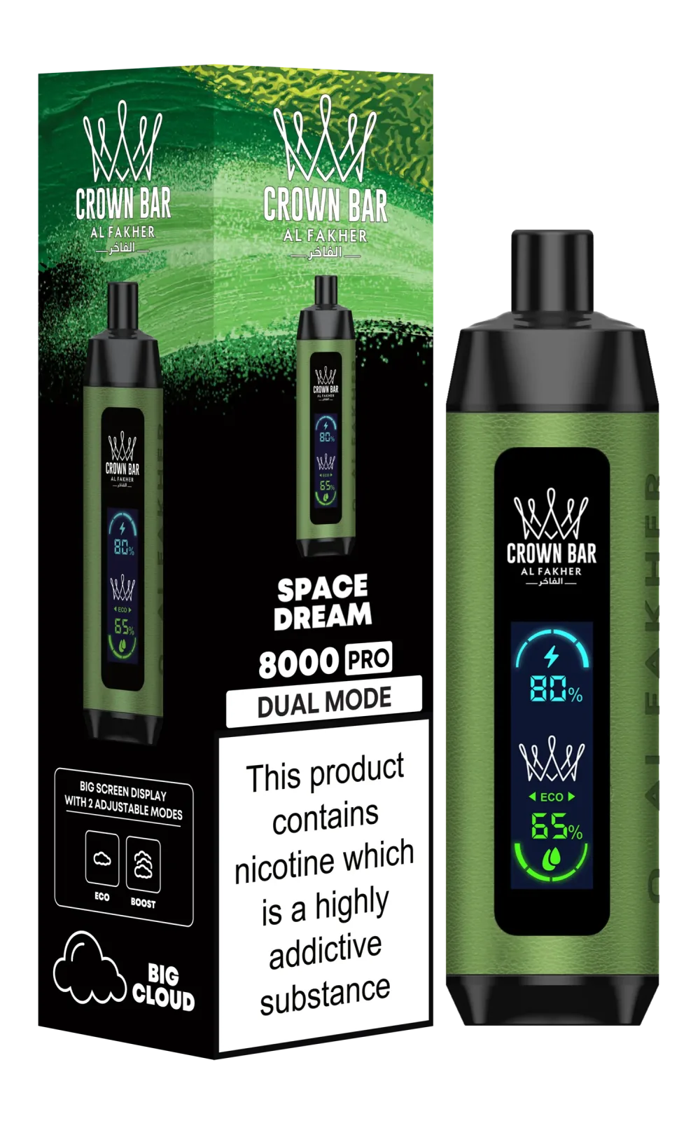 Space Dream Al Fakher Crown Bar 8000 Pro