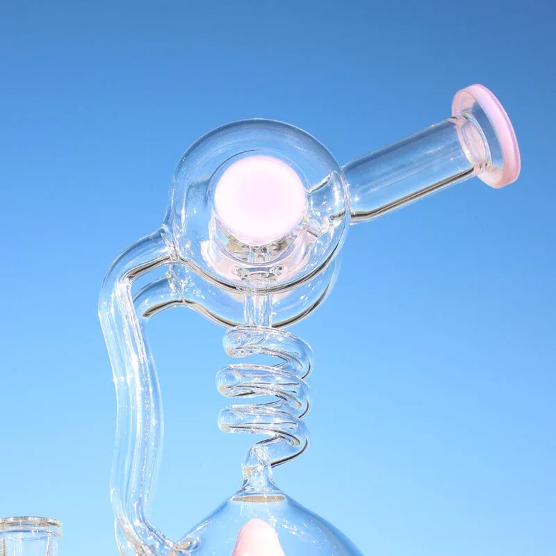 Spiral Mushroom Recycler Water Pipe w/ Circ Perc 11" - Image 2