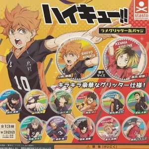 Stand Stones Haikyu Lame Glitter Can Badge Collectible Pin