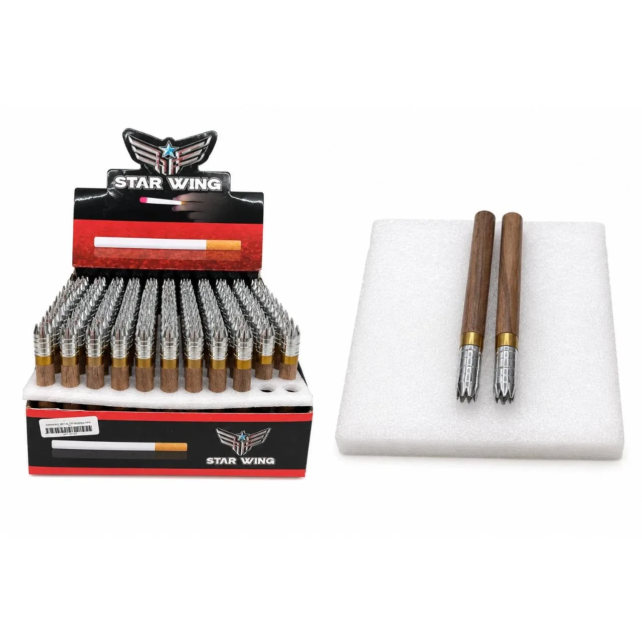 STAR WING SHARK TEETH WOODEN | 100 COUNT