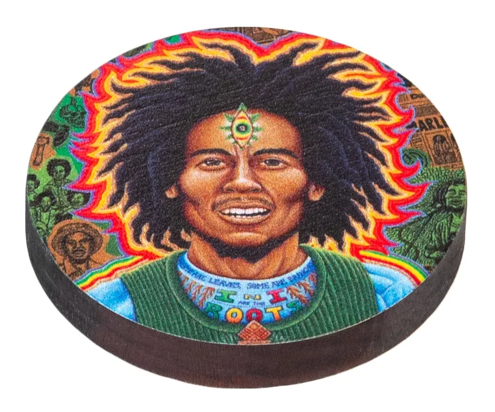 Starz Puzzles: Monia Lisa & Bob Marley 15" x 15" Checkerboard Set. - Image 2