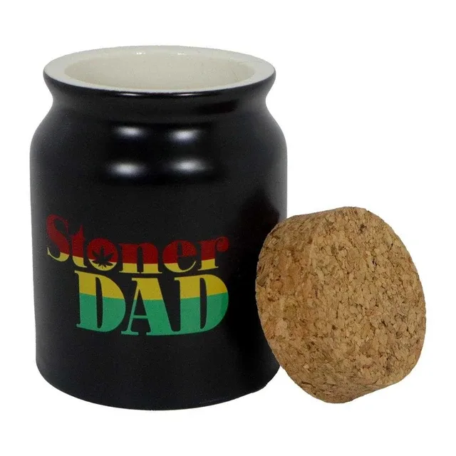 Stoner Dad Ceramic Stash Jar