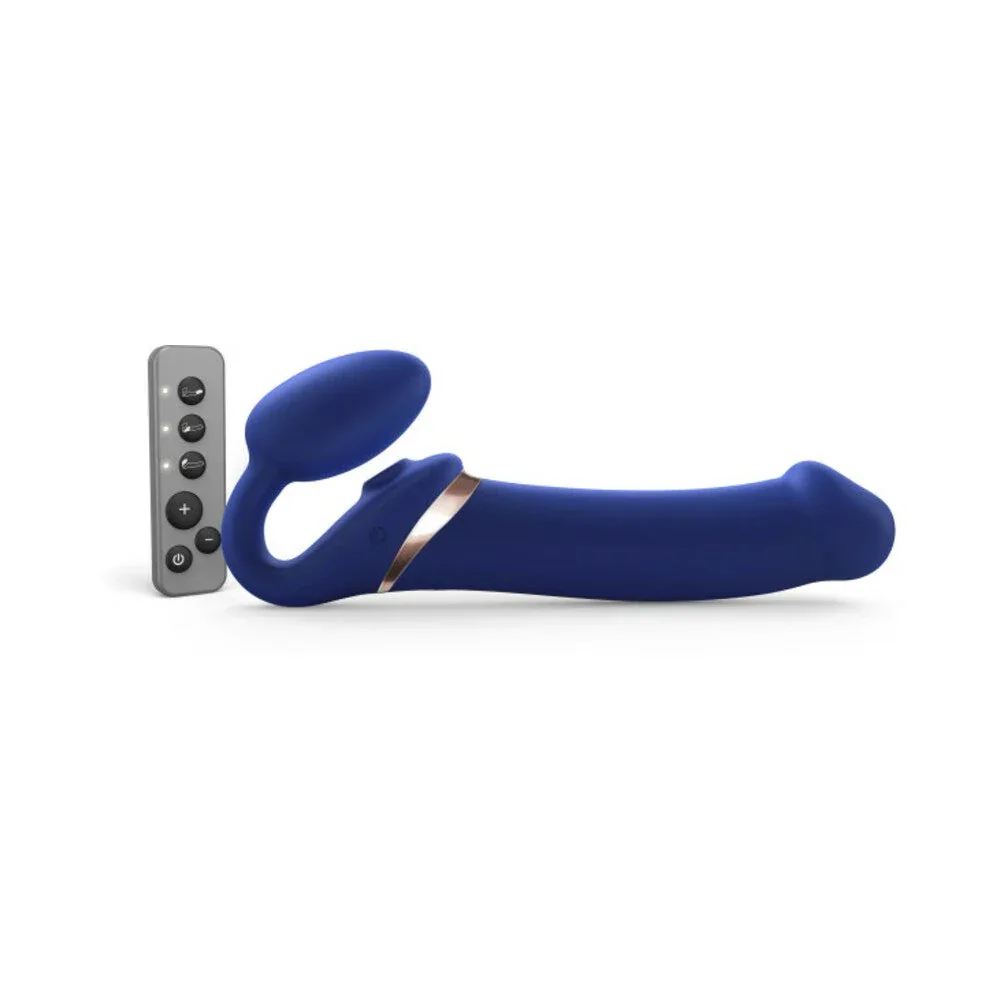 Strap-On-Me Rechargeable Remote-Controlled Multi Orgasm Bendable Strap-On Night Blue XL - Image 2