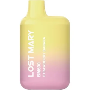 Strawberry banana Lost Mary BM600 pod vape kit 2ml