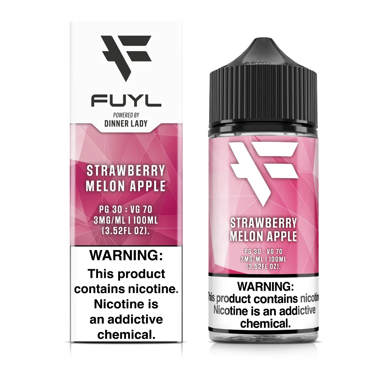 Strawberry Melon Apple 100ml E-Juice | FUYL By Dinner Lady