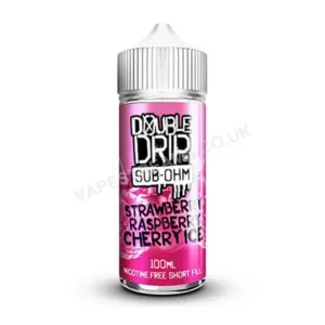 Strawberry Raspberry Cherry Ice E-Liquid Shortfill by Double Drip