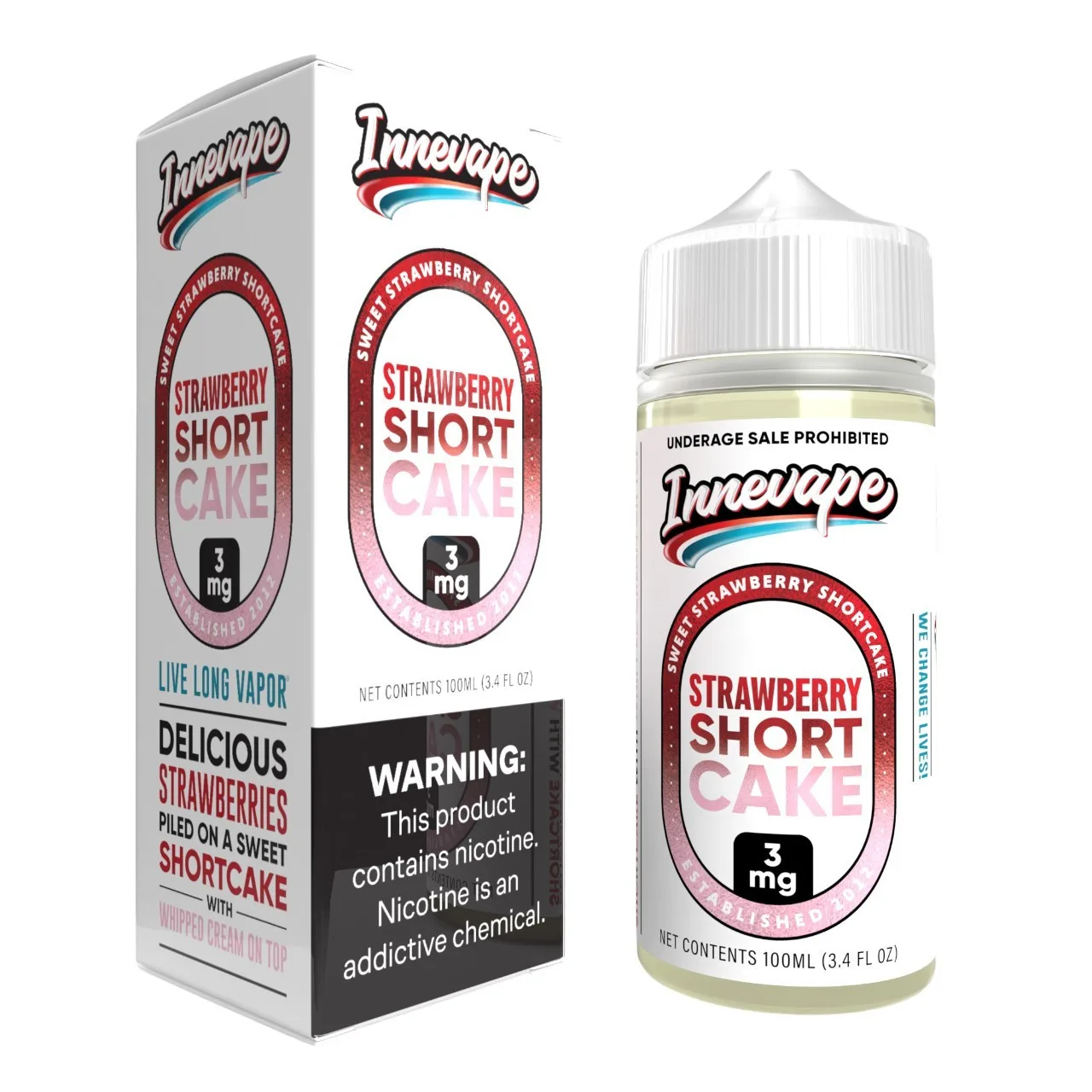 Strawberry Shortcake 100ml E-Juice | Innevape