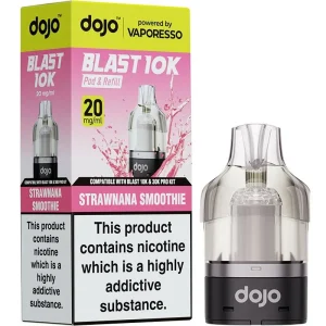Strawnana smoothie DOJO Blast 10K pod & refill by Vaporesso 10ml
