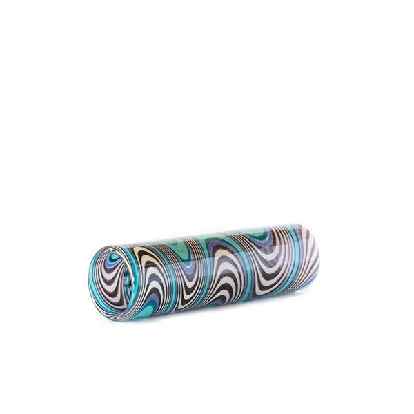 Stündenglass Glass Hookah Hose Tip (Blue + Black) - Image 2