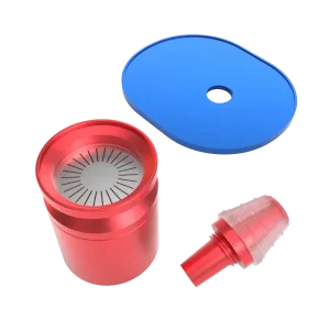 Stündenglass Infusion Chamber Assembly - Blue and Red