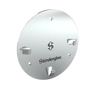 Stündenglass Polished Silver Wall Mount