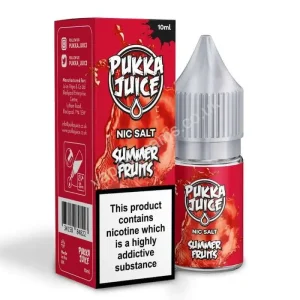 Summer Fruits Nicotine Salt E-Liquid by Pukka Juice