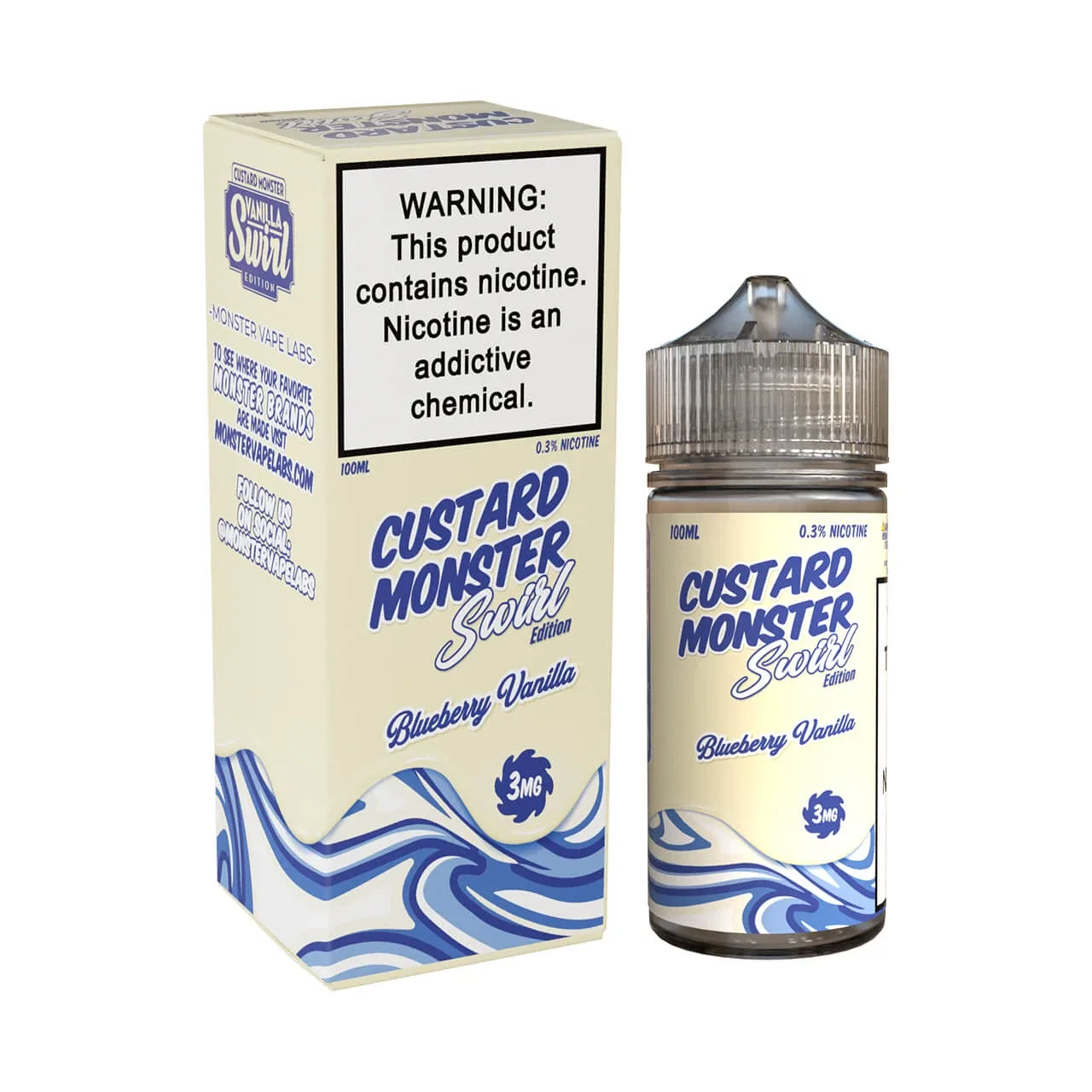 Swirl Edition Blueberry Vanilla 100ml E-Juice | Custard Monster