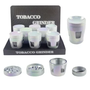 Tall Iridescent Grinder (4pc)