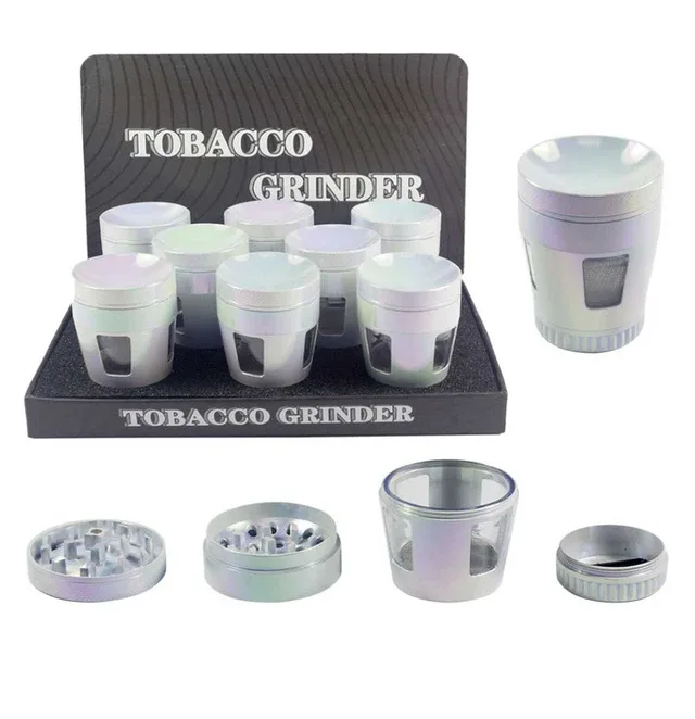 Tall Iridescent Grinder (4pc)