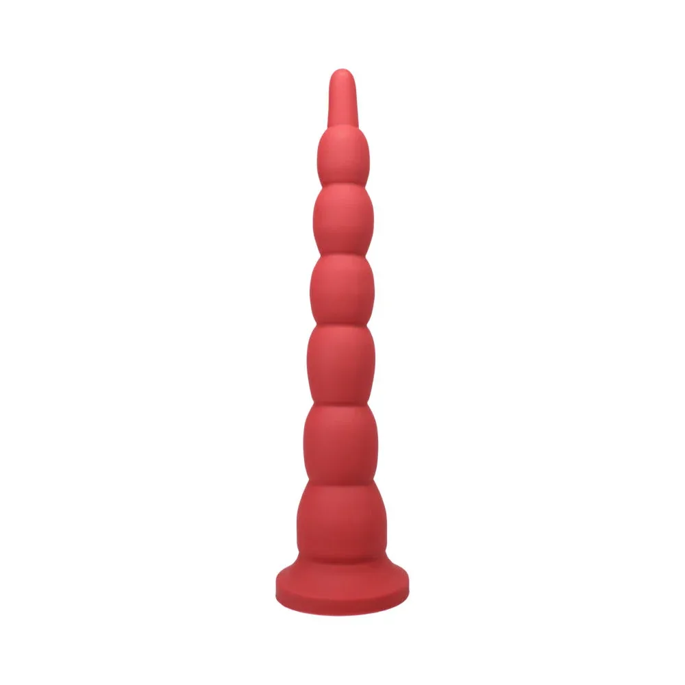 Tantus Cowboy Beaded Dildo Ruby (Box) - Image 2
