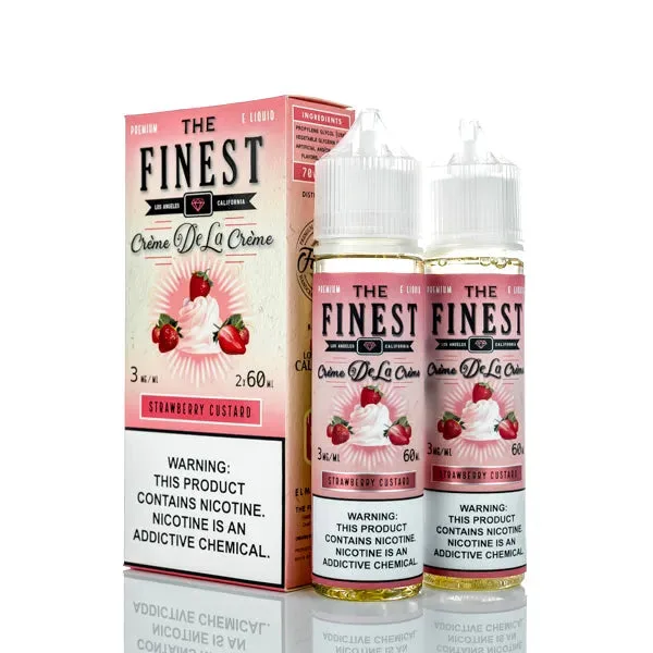 The Finest E-Liquid – Creme De La Creme – Strawberry Custard – 120ml (DISCONTINUED)